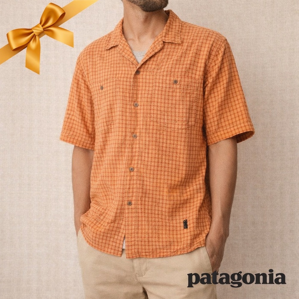 PATAGONIA Hemp Organic Cotton Short Sleeve Shirt XL